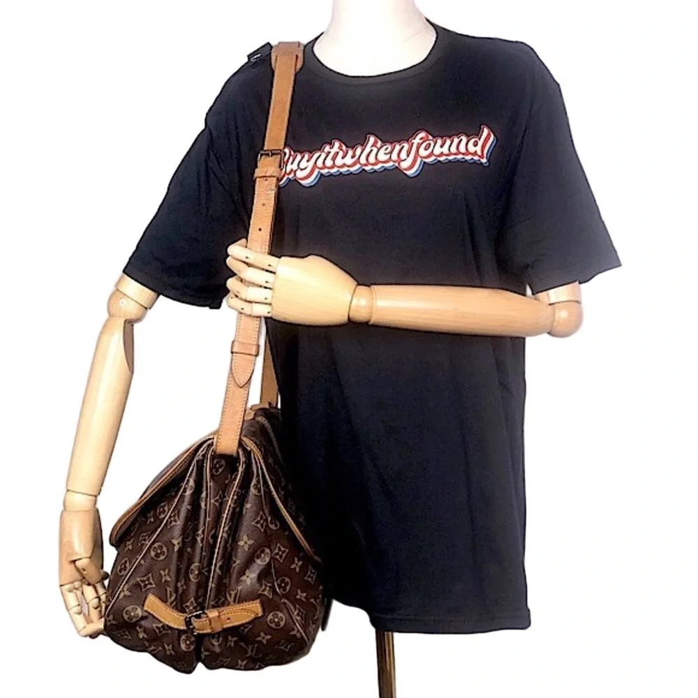 LOUIS VUITTON Saumur 35 Double Sided LV Messenger Shoulder Bag LV DUST BAG